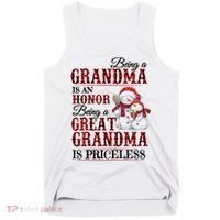 Being A Grandma Is An Honor Being Great Grandma Is Priceless Tank Top thumb 0