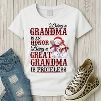 Being A Grandma Is An Honor Being Great Grandma Is Priceless Women's T-Shirt thumb 3