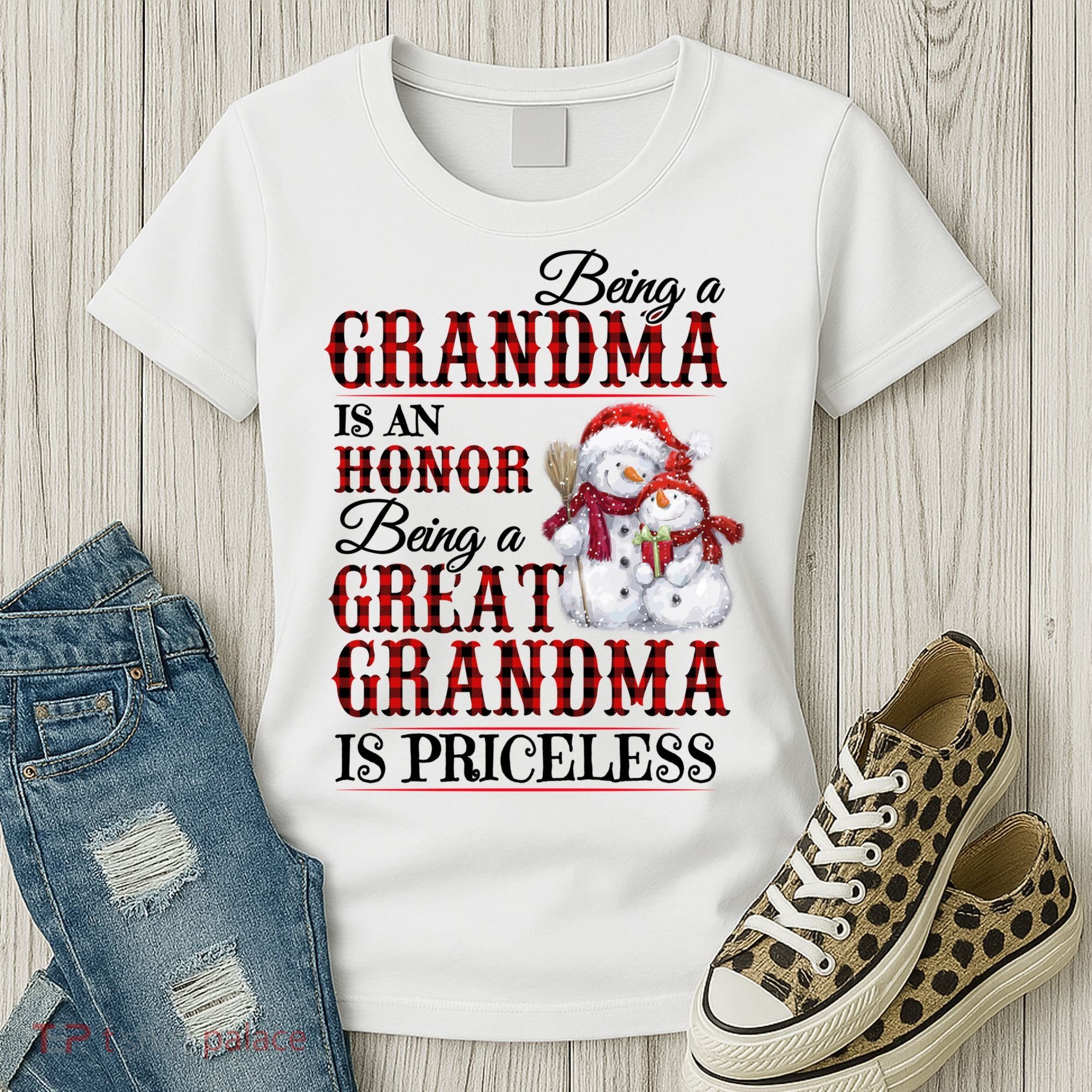 Being A Grandma Is An Honor Being Great Grandma Is Priceless Women's T-Shirt