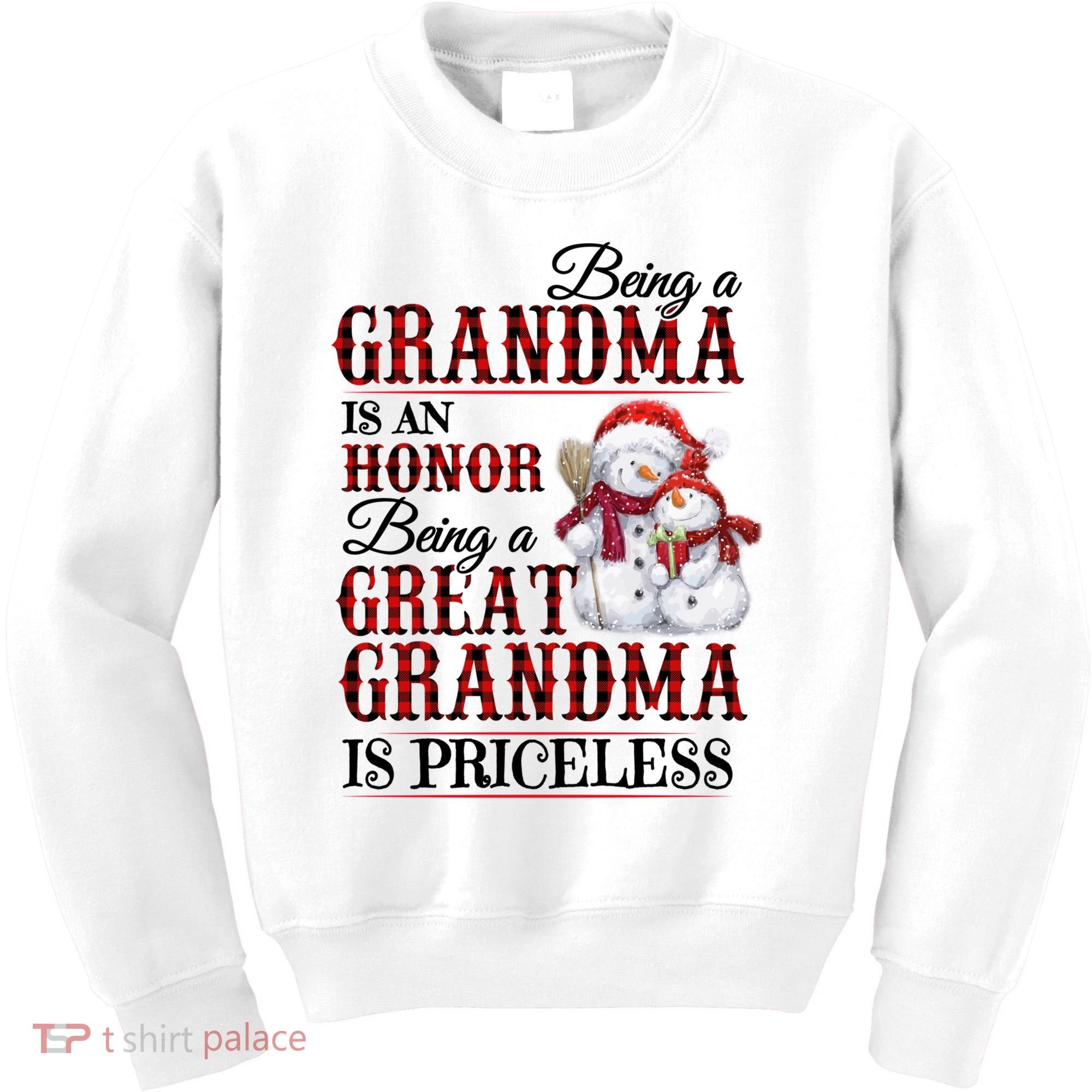 Being A Grandma Is An Honor Being Great Grandma Is Priceless Kids Sweatshirt