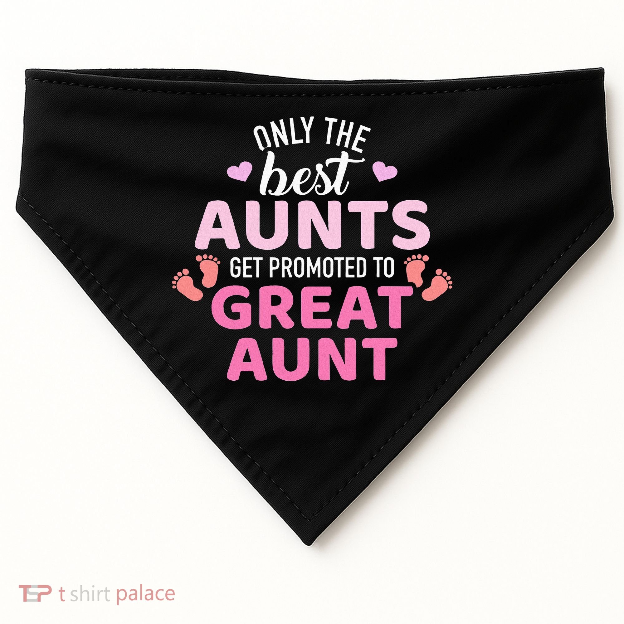 Best aunts get promoted to great aunt USA-Made Doggie Bandana
