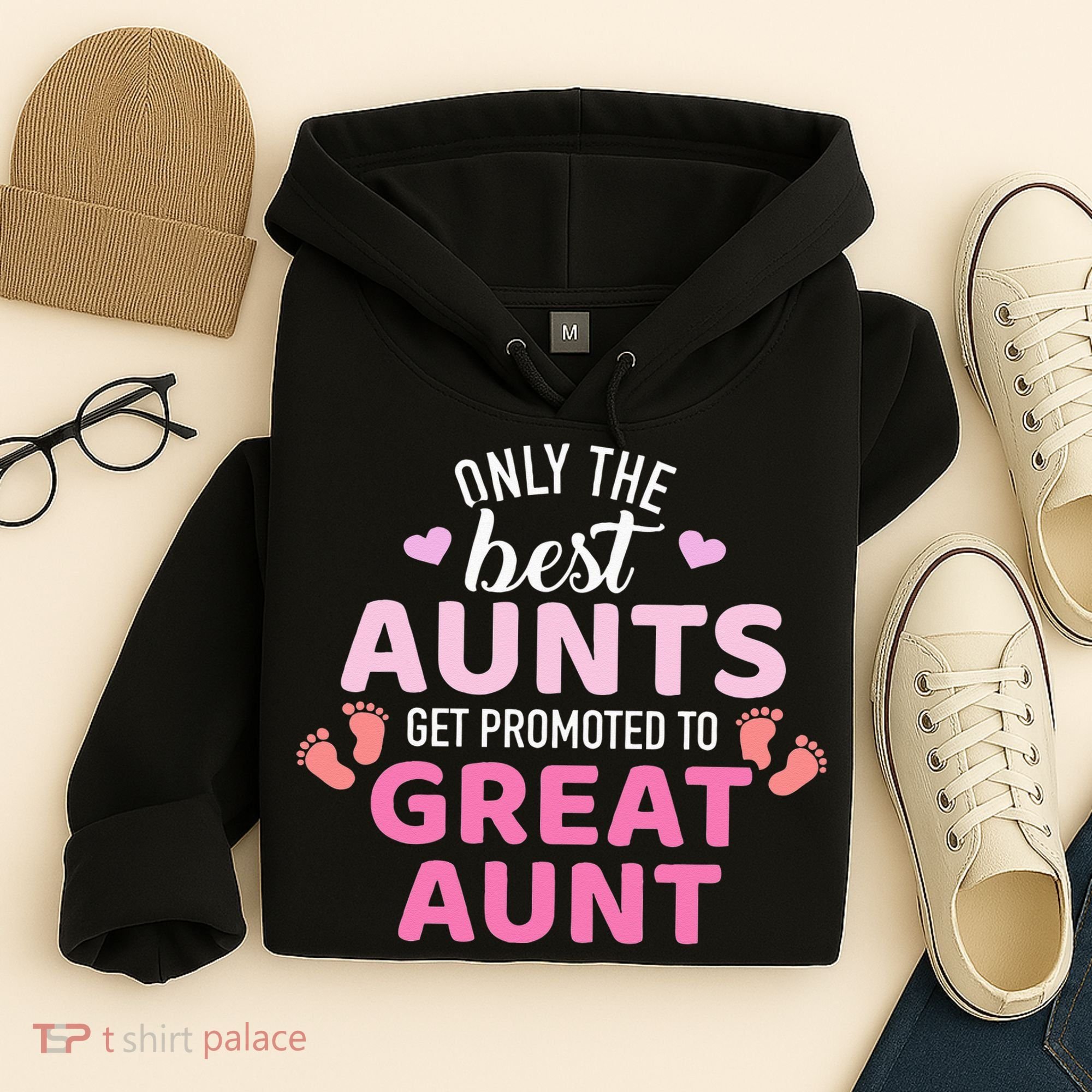 Best aunts get promoted to great aunt Hoodie