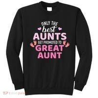 Best aunts get promoted to great aunt Sweatshirt thumb 0