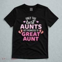 Best aunts get promoted to great aunt T-Shirt thumb 5