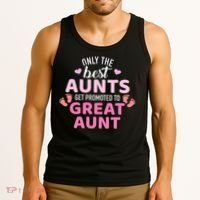 Best aunts get promoted to great aunt Tank Top thumb 3