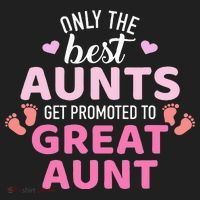 Best aunts get promoted to great aunt Golf Towel thumb 3