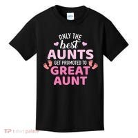 Best aunts get promoted to great aunt Kids T-Shirt thumb 0