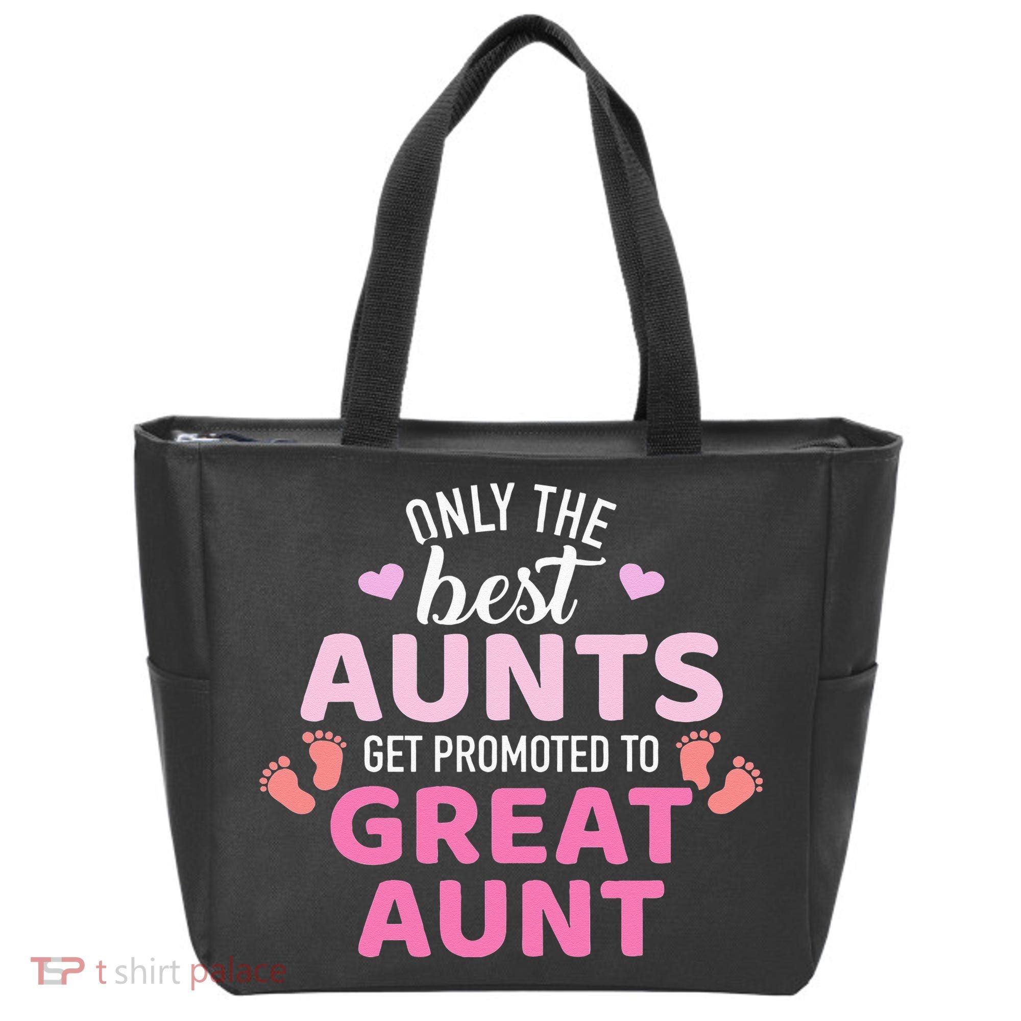 Best aunts get promoted to great aunt Tote Bag