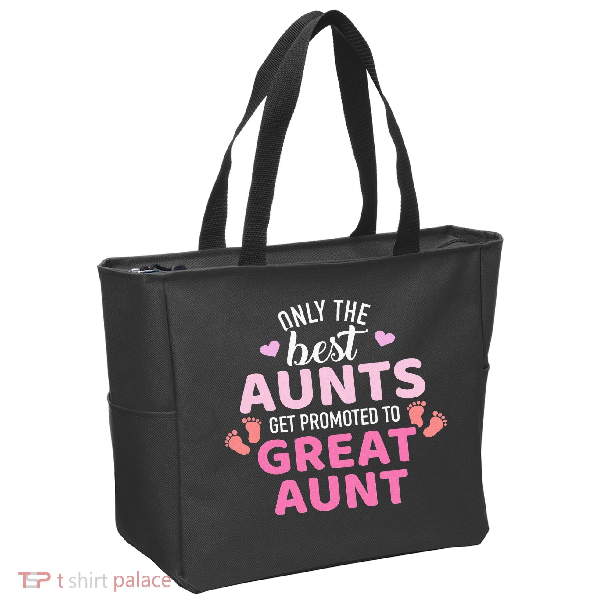 Best aunts get promoted to great aunt Tote Bag