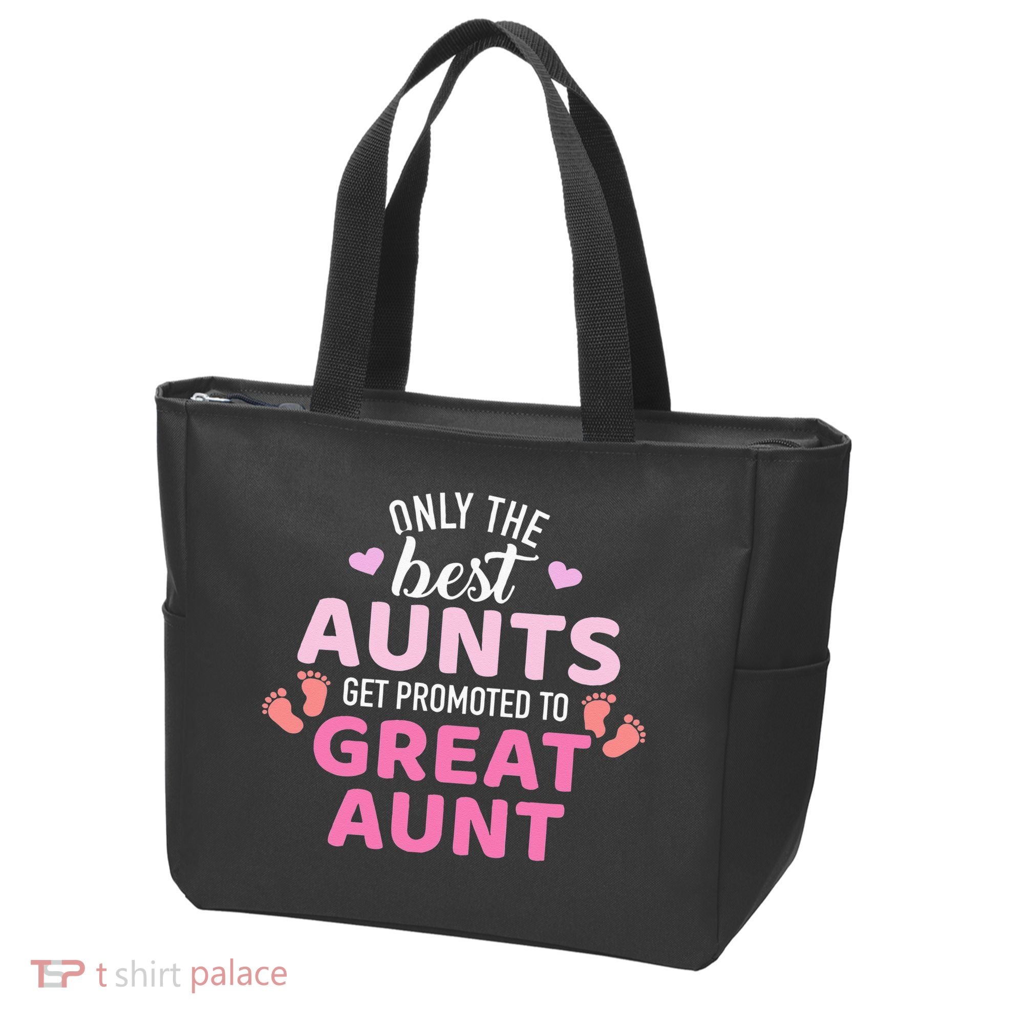 Best aunts get promoted to great aunt Tote Bag