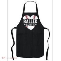 Baseball Aunt Gift Baller Auntie Mother's Day Mom  Apron thumb 0