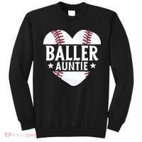 Baseball Aunt Gift Baller Auntie Mother's Day Mom  Sweatshirt thumb 0
