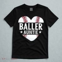 Baseball Aunt Gift Baller Auntie Mother's Day Mom  T-Shirt thumb 5