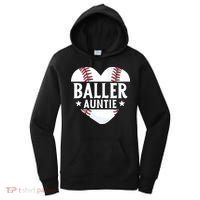 Baseball Aunt Gift Baller Auntie Mother's Day Mom  Women's Hoodie thumb 0