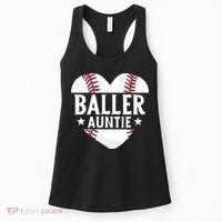 Baseball Aunt Gift Baller Auntie Mother's Day Mom  Women's Tank Top thumb 0