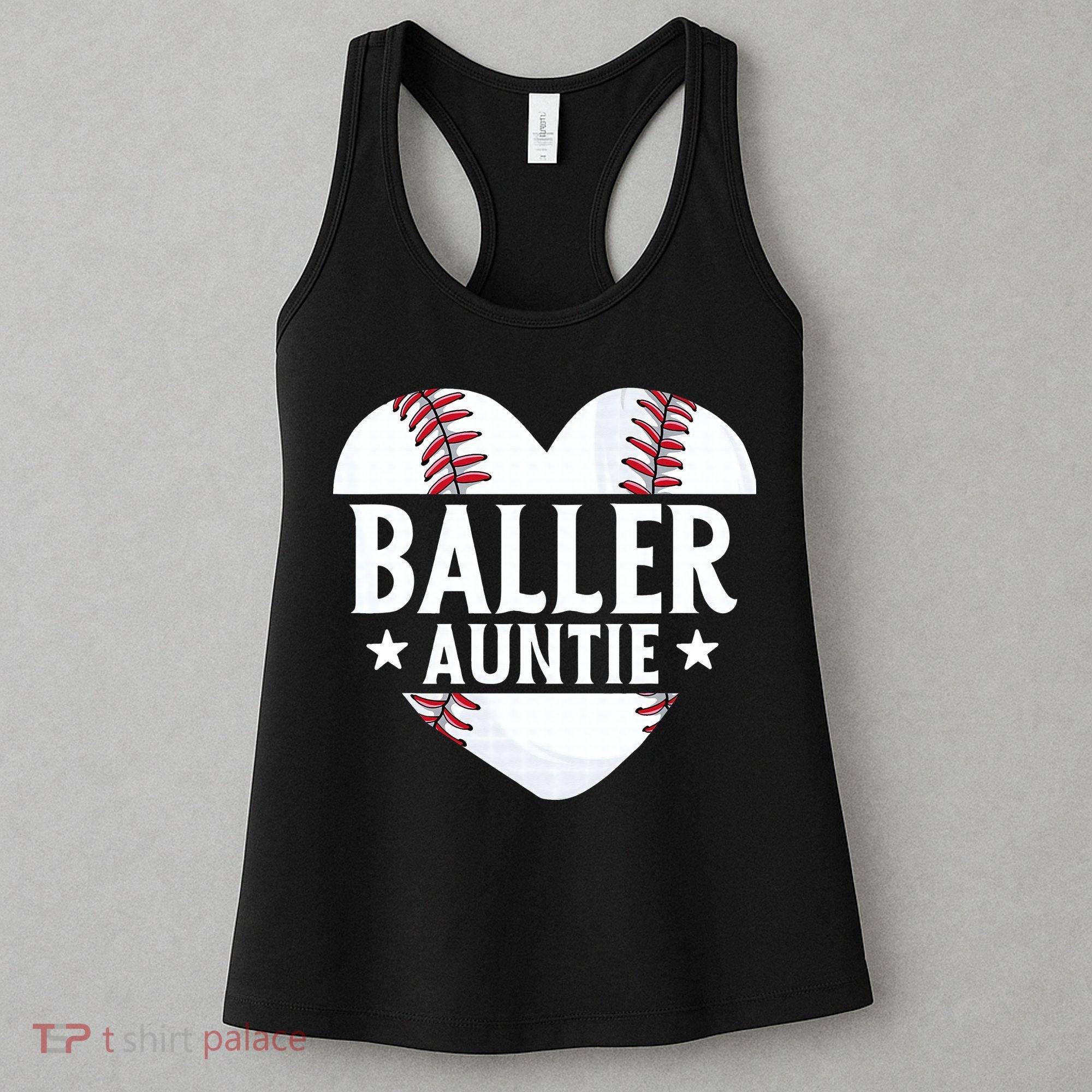 Baseball Aunt Gift Baller Auntie Mother's Day Mom  Women's Tank Top