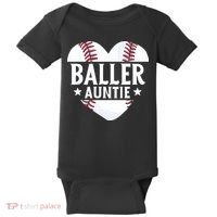 Baseball Aunt Gift Baller Auntie Mother's Day Mom  Baby Bodysuit thumb 0