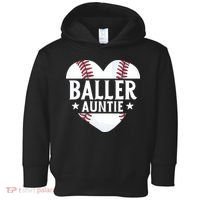 Baseball Aunt Gift Baller Auntie Mother's Day Mom  Toddler Hoodie thumb 0