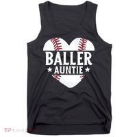 Baseball Aunt Gift Baller Auntie Mother's Day Mom  Tank Top thumb 0
