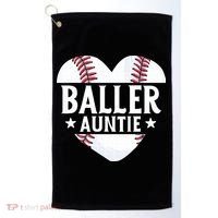 Baseball Aunt Gift Baller Auntie Mother's Day Mom  Golf Towel thumb 0