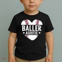 Baseball Aunt Gift Baller Auntie Mother's Day Mom  Toddler T-Shirt thumb 2