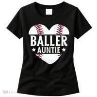 Baseball Aunt Gift Baller Auntie Mother's Day Mom  Women's T-Shirt thumb 0