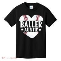 Baseball Aunt Gift Baller Auntie Mother's Day Mom  Kids T-Shirt thumb 0