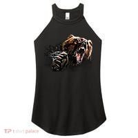 Big Alaska Grizzly Bear Clothing & - Grizzly Bear Women's Perfect Tri Rocker Tank thumb 0