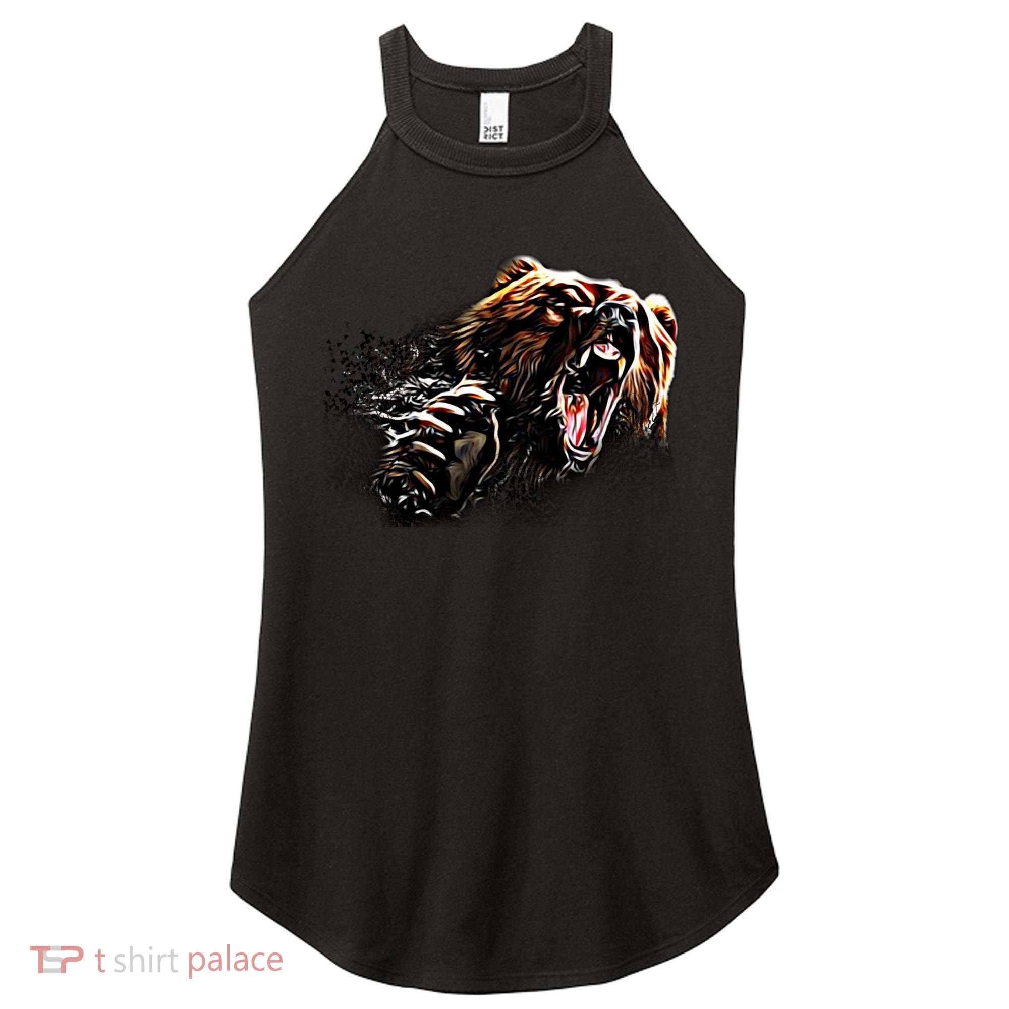 Big Alaska Grizzly Bear Clothing & - Grizzly Bear Women's Perfect Tri Rocker Tank