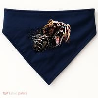 Big Alaska Grizzly Bear Clothing & - Grizzly Bear USA-Made Doggie Bandana thumb 0