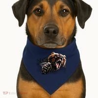 Big Alaska Grizzly Bear Clothing & - Grizzly Bear USA-Made Doggie Bandana thumb 1