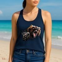 Big Alaska Grizzly Bear Clothing & - Grizzly Bear Women's Tank Top thumb 2