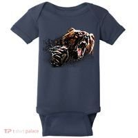 Big Alaska Grizzly Bear Clothing & - Grizzly Bear Baby Bodysuit thumb 0