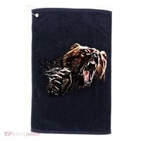 Big Alaska Grizzly Bear Clothing & - Grizzly Bear Golf Towel thumb 0