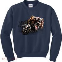 Big Alaska Grizzly Bear Clothing & - Grizzly Bear Kids Sweatshirt thumb 0