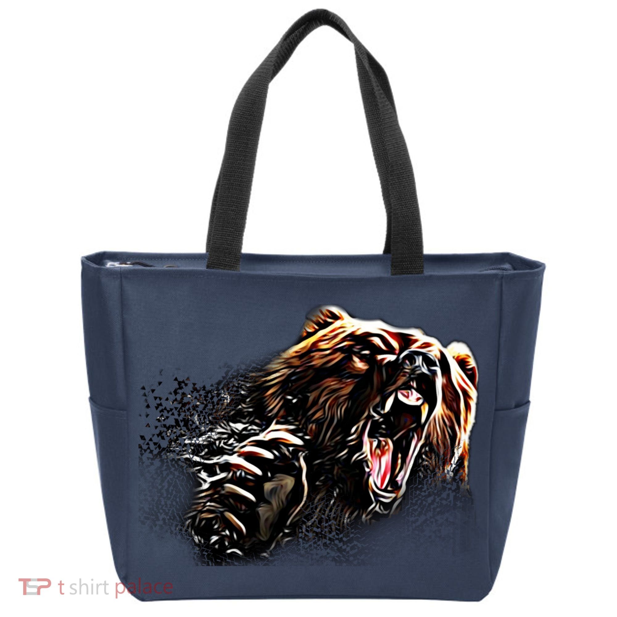 Big Alaska Grizzly Bear Clothing & - Grizzly Bear Tote Bag