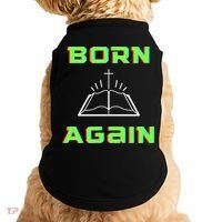 Born Again Gamer Saved Believe Forgiven Doggie Tank thumb 0