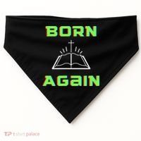 Born Again Gamer Saved Believe Forgiven USA-Made Doggie Bandana thumb 0