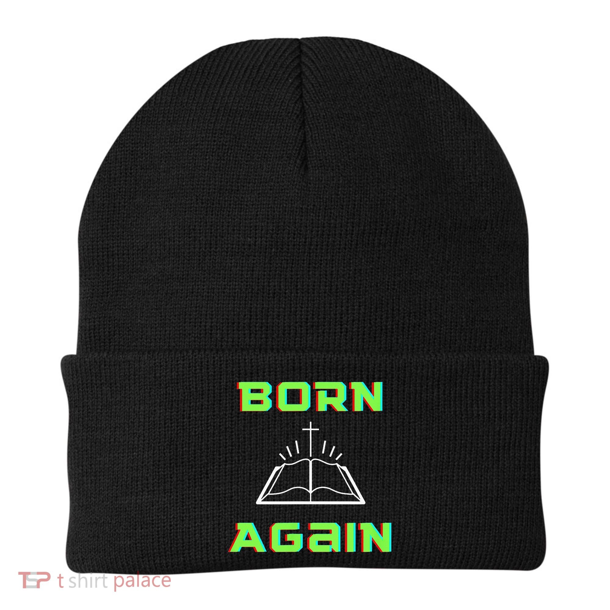 Born Again Gamer Saved Believe Forgiven Beanie