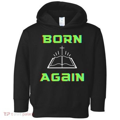 Born Again Gamer Saved Believe Forgiven Toddler Hoodie