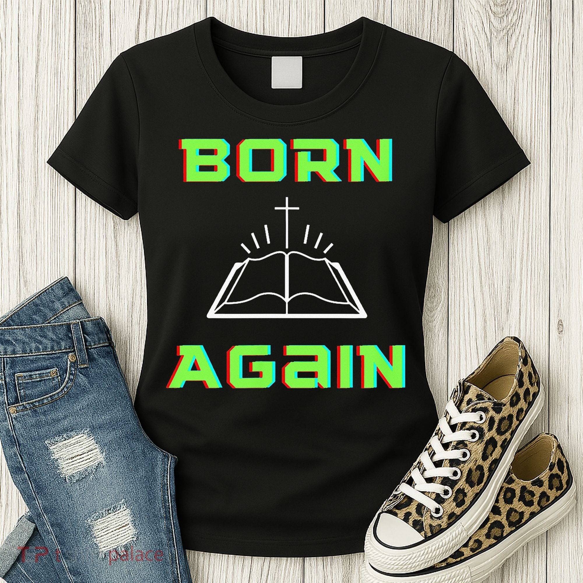 Born Again Gamer Saved Believe Forgiven Women's T-Shirt
