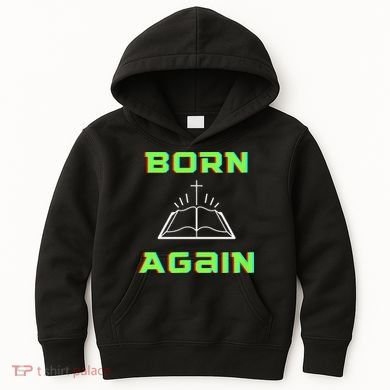 Born Again Gamer Saved Believe Forgiven Kids Hoodie
