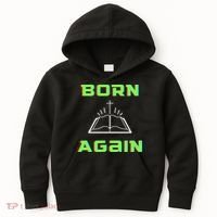 Born Again Gamer Saved Believe Forgiven Kids Hoodie thumb 0