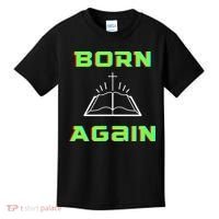 Born Again Gamer Saved Believe Forgiven Kids T-Shirt thumb 0