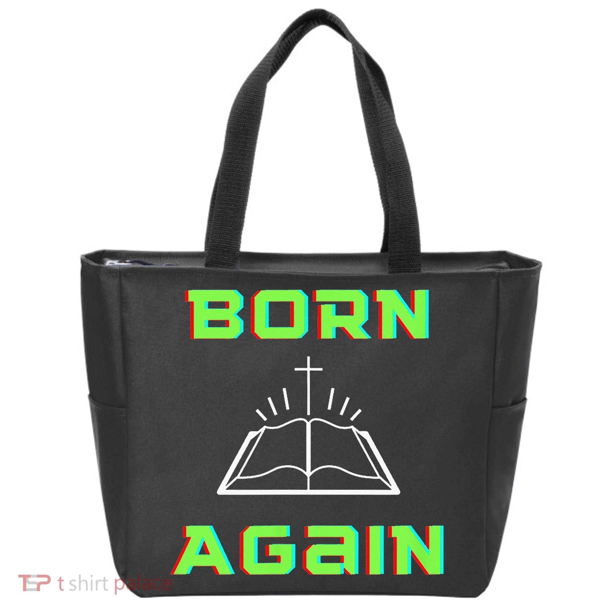 Born Again Gamer Saved Believe Forgiven Tote Bag