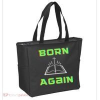 Born Again Gamer Saved Believe Forgiven Tote Bag thumb 2