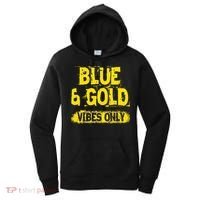 Blue And Gold Vibes Only School Tournament Team Cheerleaders Women's Hoodie thumb 0