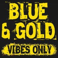 Blue And Gold Vibes Only School Tournament Team Cheerleaders Tote Bag thumb 4