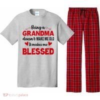 Being A Grandma Doesnt Make Me Old It Makes Me Blessed Pajama Set thumb 0