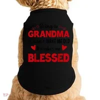 Being A Grandma Doesnt Make Me Old It Makes Me Blessed Doggie Tank thumb 0